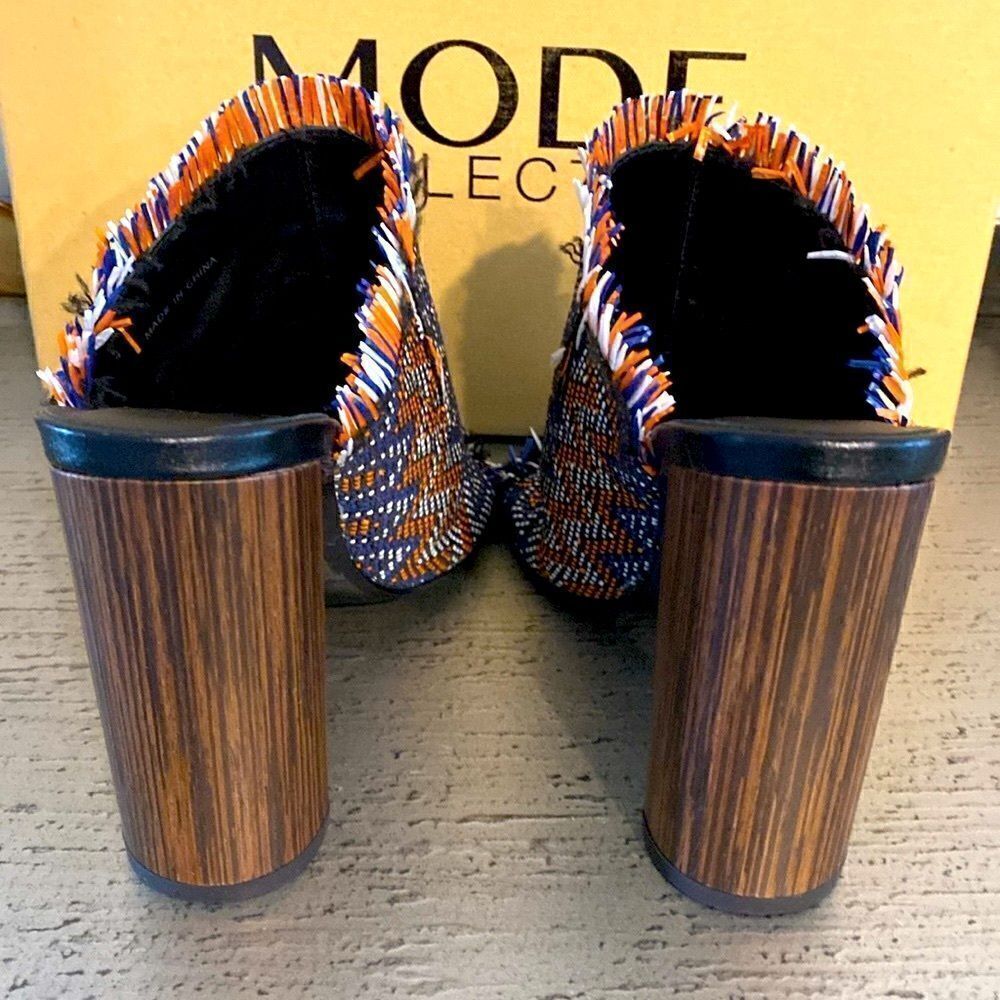 NEW THE MODE COLLECTIVE SANDSTONE HIGH HEEL MULES - Picture 8 of 9